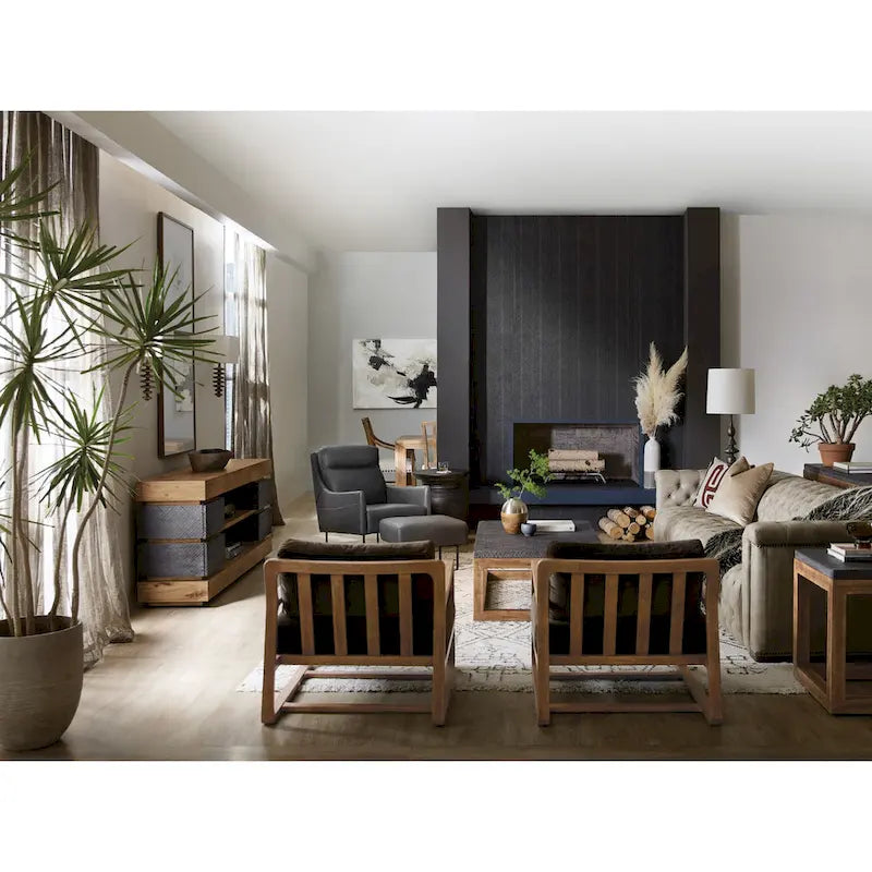 Table d'appoint en bois de 26 pouces de large