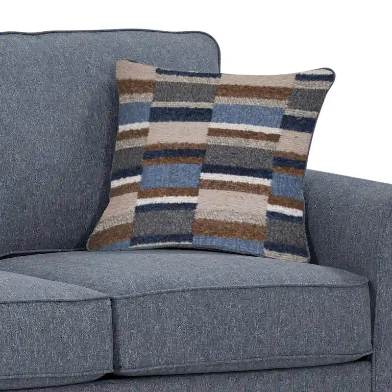 Canapé à accoudoirs enroulés (inclut deux coussins décoratifs)