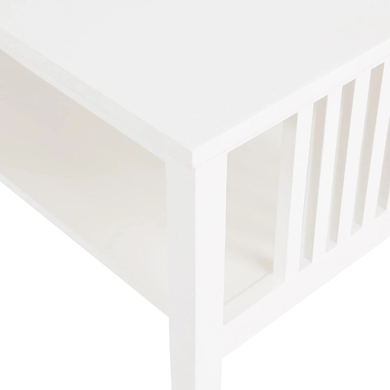 Table basse au fini chêne ton moyen
