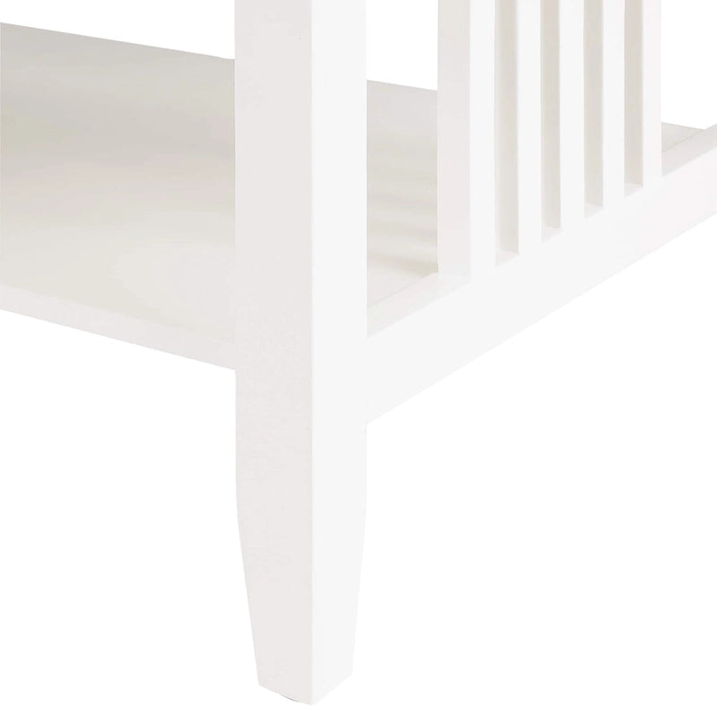 Table basse au fini chêne ton moyen
