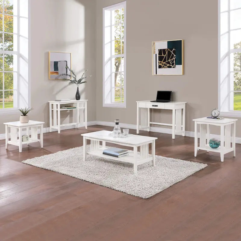 Table basse au fini chêne ton moyen