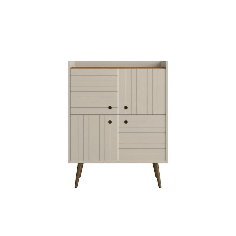 Meuble d'appoint de style Mid-Century Modern de 45,5 po