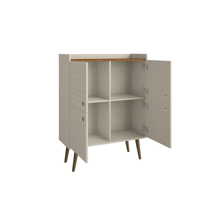 Meuble d'appoint de style Mid-Century Modern de 45,5 po