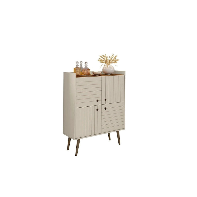 Meuble d'appoint de style Mid-Century Modern de 45,5 po