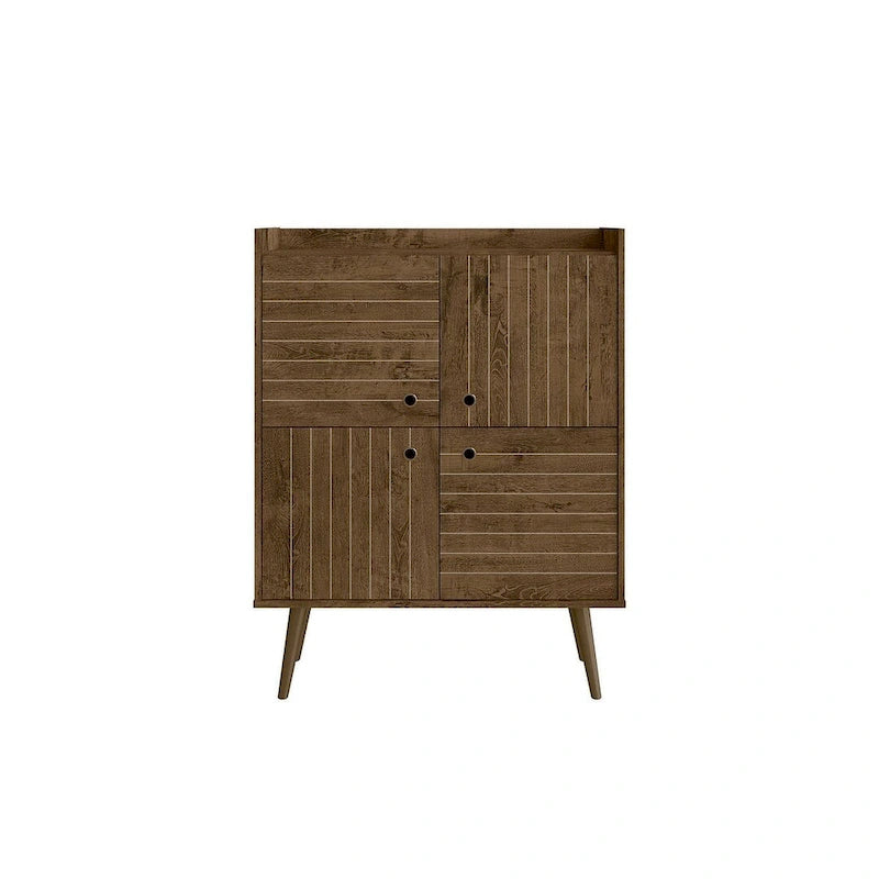 Meuble d'appoint de style Mid-Century Modern de 45,5 po