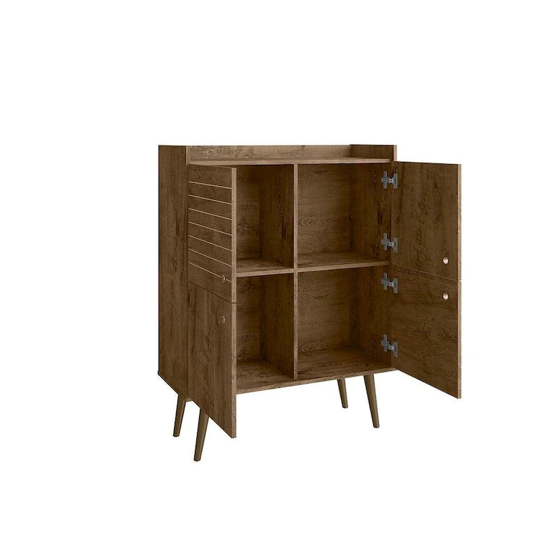 Meuble d'appoint de style Mid-Century Modern de 45,5 po