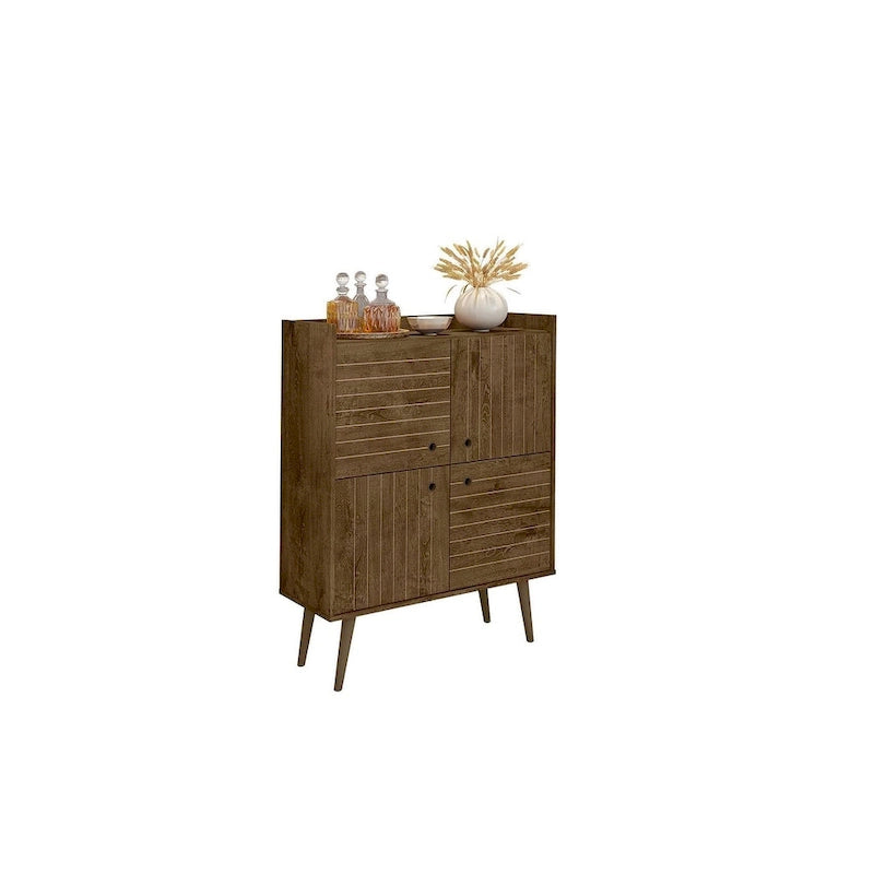 Meuble d'appoint de style Mid-Century Modern de 45,5 po