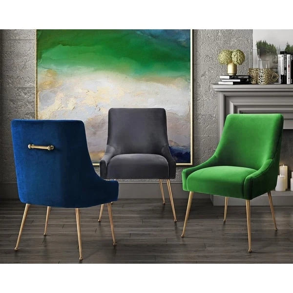 Beatrix Green Velvet Side Chair
