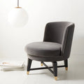 SAFAVIEH Couture Ginetta Swivel Accent Chair - 24 W x 26.8 L x 26 H - 24Wx27Dx26H