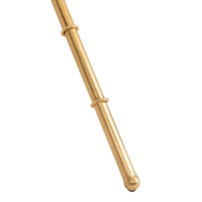 Table d'appoint bronze-argent avec plateau en verre - 37,4 x 19,7 x 17