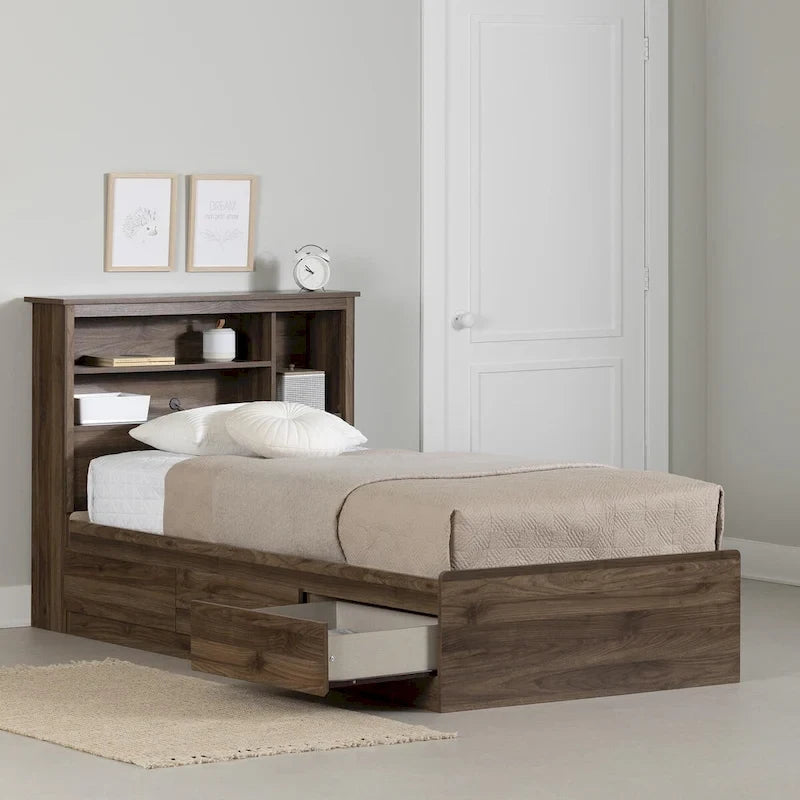 South Shore Yodi Bed and Headboard Set